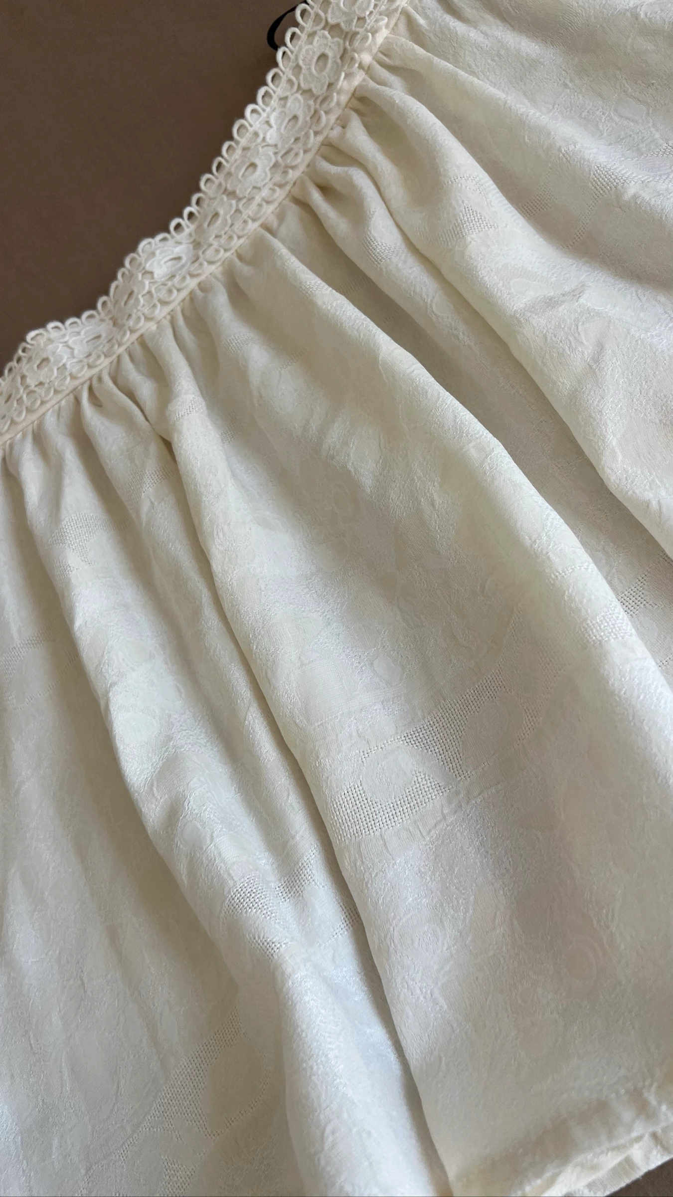 White Lace Waist Mini Skirt – photo 5